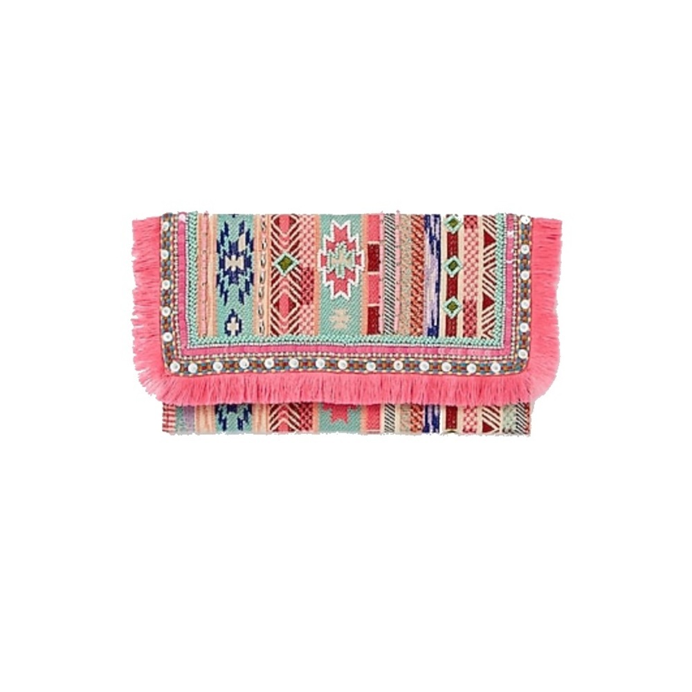 SHIRALEAH Multicolor Lotta Clutch NWT